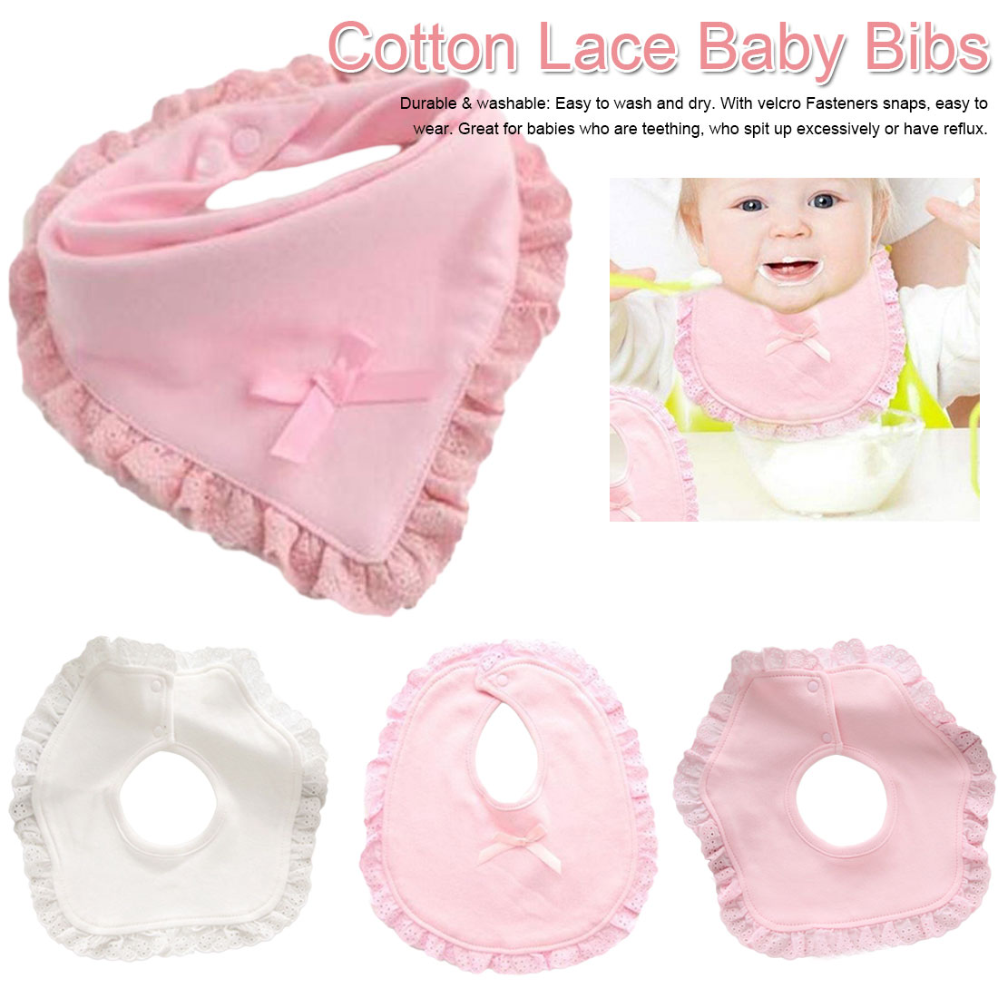 lace baby bibs